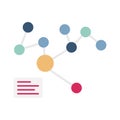 Connecting flat vector icon which can easily modify or edit Royalty Free Stock Photo