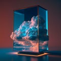technology of internet of things . big data clouds computing using artificial intelligence AI, climate manipulation