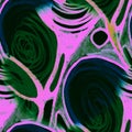 Connecting Lines. Anatomic Ornate Pattern. Chaotic Connecting Lines. Medical Swirled Background. Stylish Texture. Psychedelic