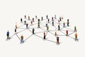 Connecting people. Social network concept. Royalty Free Stock Photo