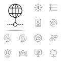 connecting world icon. business icons universal set for web and mobile