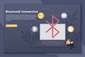 Digital data communications concept landing page