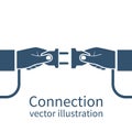 Connection concept, icon Royalty Free Stock Photo