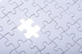 Pattern of jigsaw puzzle and one of missing hole Royalty Free Stock Photo