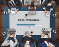 Connection Data Streaming Download Archiving Concept