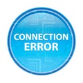 Connection Error floral blue round button Royalty Free Stock Photo