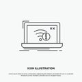 connection, error, internet, lost, internet Icon. Line vector gray symbol for UI and UX, website or mobile application Royalty Free Stock Photo