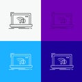 connection, error, internet, lost, internet Icon Over Various Background. Line style design, designed for web and app. Eps 10 Royalty Free Stock Photo