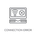 Connection error linear icon. Modern outline Connection error lo Royalty Free Stock Photo