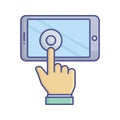 Connection  Flat inside vector icon which can easily modify or edit Royalty Free Stock Photo