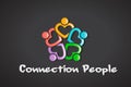Connection Heart People Logo