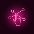 Connection interactive icon. Elements of artifical in neon style icons. Simple icon for websites, web design, mobile app, info