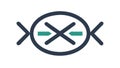 Connection Interruption Icon, Broken Link, Network Error, Disconnected, vector design Generative AI Royalty Free Stock Photo