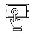 Connection  Line Style vector icon which can easily modify or edit Royalty Free Stock Photo
