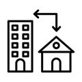 Connection Line Style vector icon which can easily modify or edit Royalty Free Stock Photo
