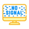 Connection lost signal color icon vector illustration