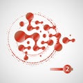 Connection molecule design. Great design for any purposes. Abstract pattern. Futuristic design. Future technology