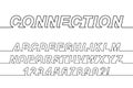 Connection One Line Font