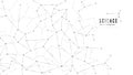Connection plexus structure. Science molecular background. Network structure nodes and lines. Vector illustration