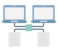 Connection process Flat Vector icon which can easily modify or edit