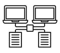 Connection process Isolated Vector icon