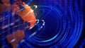 Connection and streaming big data. Business, technology and science futuristic visualization. Abstract background connectivity