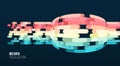 Connection structure. Data array visual concept. Big data connection complex Royalty Free Stock Photo