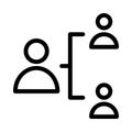 Connection thin line vector icon Royalty Free Stock Photo