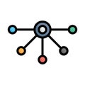 Connectivity, data server Vector Icon which can easily modify Royalty Free Stock Photo