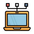 Connectivity, data server Vector Icon which can easily modify Royalty Free Stock Photo