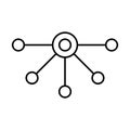 Connectivity, data server Vector Icon which can easily modify Royalty Free Stock Photo