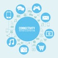 Connectivity icon Royalty Free Stock Photo