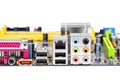 Connector of computer motherboard Royalty Free Stock Photo