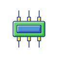 Connector RGB color icon Royalty Free Stock Photo