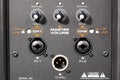 Connectors and knobs of professional audio speaker Royalty Free Stock Photo
