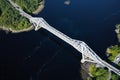 Connel Bridge steel cantilever structure ocean sea road crossing over Loch Etive in Argyll and Bute Scotland