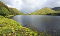 Connemara mountains as seen fromKylemore Abbey, Ireland. Royalty Free Stock Photo