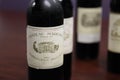 Chateau Margaux fine wine label on bottle Royalty Free Stock Photo