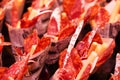 Cono mixto de jamon ( The cone of Jamon meat and cheese  ) Royalty Free Stock Photo