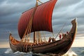 Conquering the Waves: Sailing ship of ancient navigators at sea