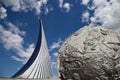 Conquerors of Space Monument, Moscow, Russia Royalty Free Stock Photo