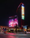 Conrad Las Vegas and Las Vegas Hilton at Resorts World at Night