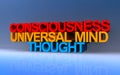 consciousness universal mind thought on blue
