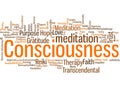 Consciousness word cloud banner