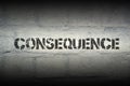 Consequence WORD GR Royalty Free Stock Photo