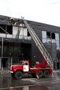 Consequences of a fire in a Druzhba sports complex in the city o