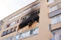 Consequences of a fire due to a gas explosion in an apartment building