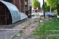 Consequences of the night shelling of the Russians in the city of Kyiv. 08.05.23
