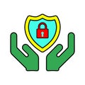 Conservancy, defensive, protection icon. Simple color vector