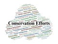 Conservation Efforts Word Cloud. A Visual Summary Of Key Terms In Environmental Preservation Royalty Free Stock Photo